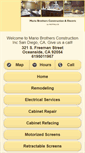 Mobile Screenshot of mariobrothersconstructioninc.com