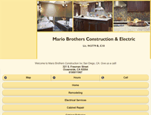 Tablet Screenshot of mariobrothersconstructioninc.com